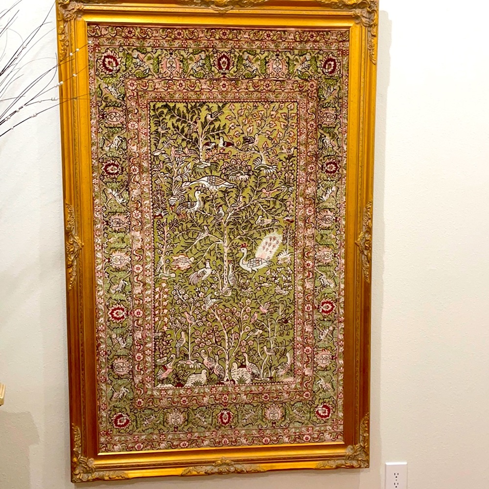 Antique Persian Silk Rug